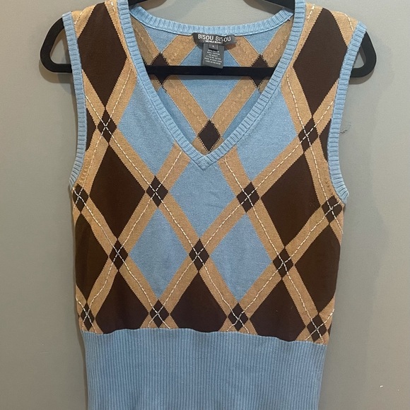 Bisou Bisou Sweater Vest Size L - Picture 1 of 3